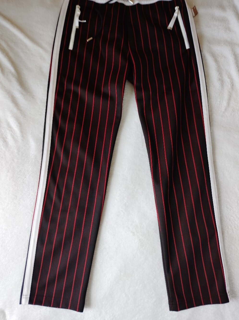 Diesel Black Gold Striped Athletic Track Pants Tapered Luxury Joggers Men's M